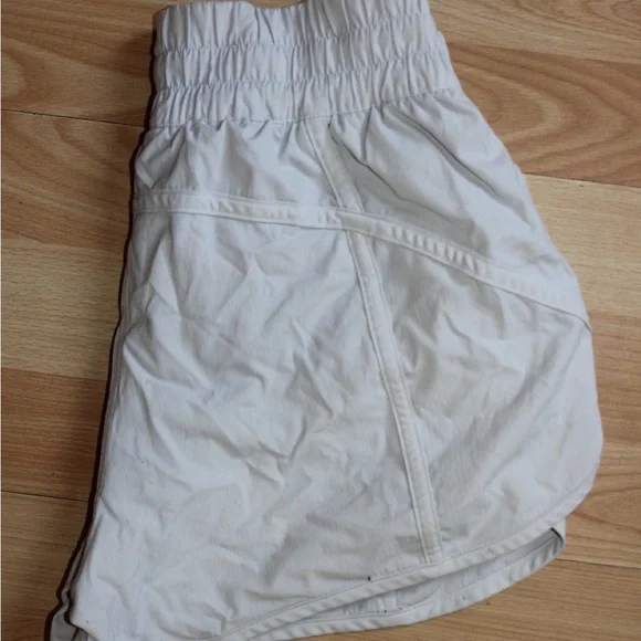Women's White Lululemon Shorts - Picture 3 of 4